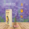 DHOOPA by ORBAN Deluxe Incense Dhoop Sticks | Create Calm & Positivity | Ideal for Pooja, Yoga & Daily Rituals | Lavender Fragrance | with Stand & Bookmark