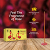 DHOOPA By ORBAN |Luxury Flower Edition Long Incense Sticks|Perfect for Daily Pooja, Made from pure natural ingredient |Rose Fragrance | With bookmark and Stand
