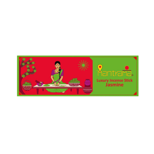 MAAY MANTRAMA By ORBAN |Luxury Incense Stick|for Puja, Meditation, Relaxation & Home |Jasmine Fragrance |With Free Incense Sticks Stand