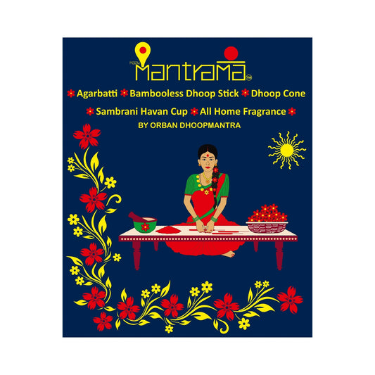 MAAY MANTRAMA By ORBAN – Royal Luxury Incense Stick | Infuse Positivity & Peace in Every Space|Rose Fragrance | With Incense Stand & BookMark