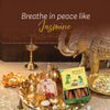 DHOOPA By ORBAN |Luxury Incense Flower Cone| Pooja Essentials|With bookmark and Stand Jasmine Fragrance