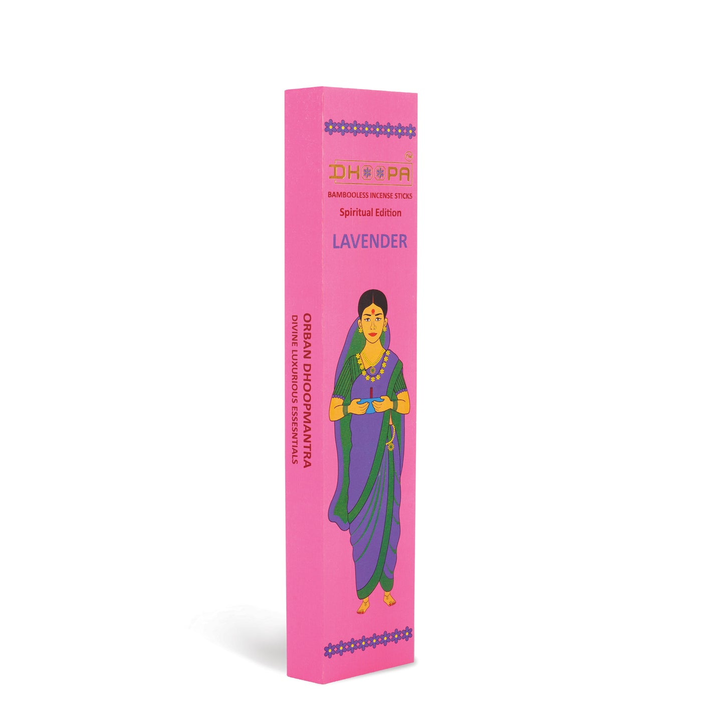 DHOOPA By ORBAN - Classic Bambooless Incense Sticks | Eco-Friendly , Devotional Incense For  Puja ,Meditation,Relaxation | Lavender Fragrance | With Incense Sticks Stand