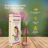 DHOOPA by ORBAN Deluxe Incense Dhoop Stick | Relaxing Aroma for Mindfulness, Yoga, Meditation & Pooja | Lotus Fragrance | with Bookmark & Stand