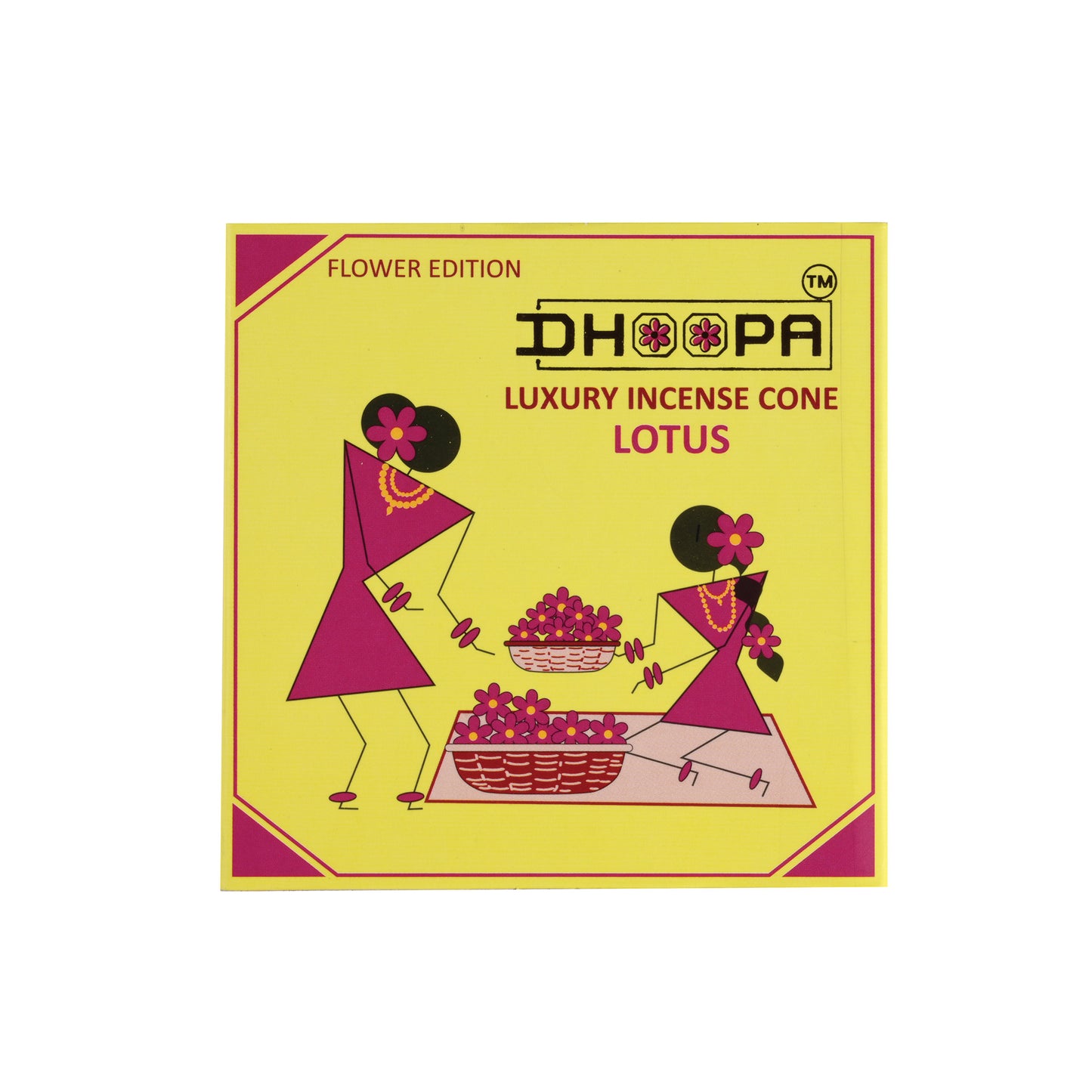 DHOOPA By ORBAN |Luxury Incense Flower Cone| Low Smoke for Clean Pooja|With Bookmark and Stand Lotus Fragrance