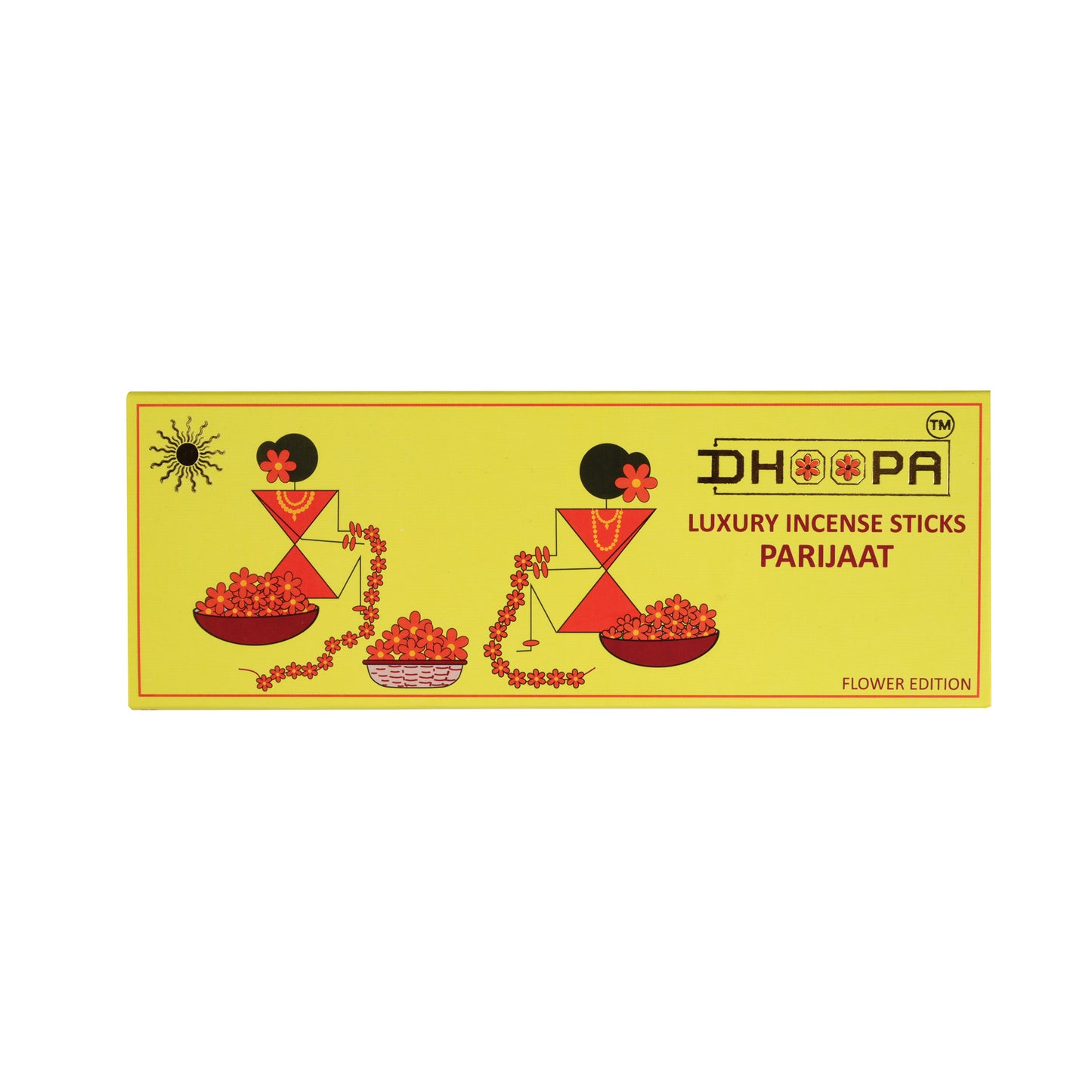 DHOOPA By ORBAN – Luxury Flower Edition Long Incense Sticks |Natural Freshness, Perfect for Festivals & Daily Pooja | Parijaat Fragrance | With bookmark and Stand