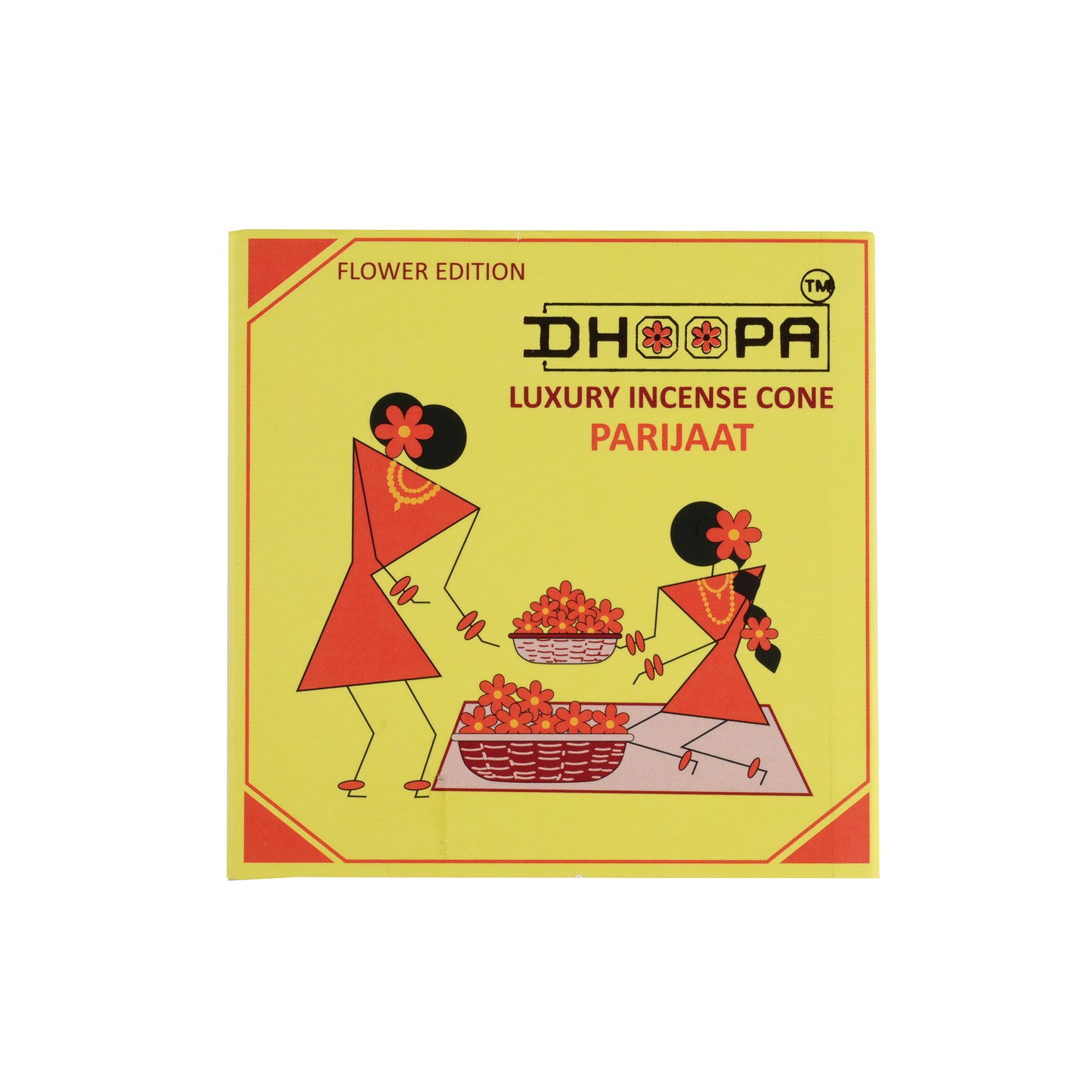 DHOOPA By ORBAN |Luxury Incense Flower Cone| Long-Lasting Aroma|With Bookmark and Stand Parijaat Fragrance