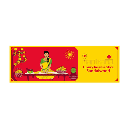 MAAY MANTRAMA By ORBAN |Luxury Incense Stick| Long-Lasting Aroma for Worship & Relaxation|Sandalwood Fragrance |With Free Incense Sticks Stand